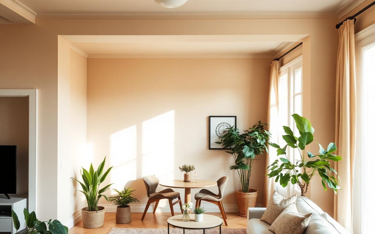 Intérieur lumineux d'un nouveau logement